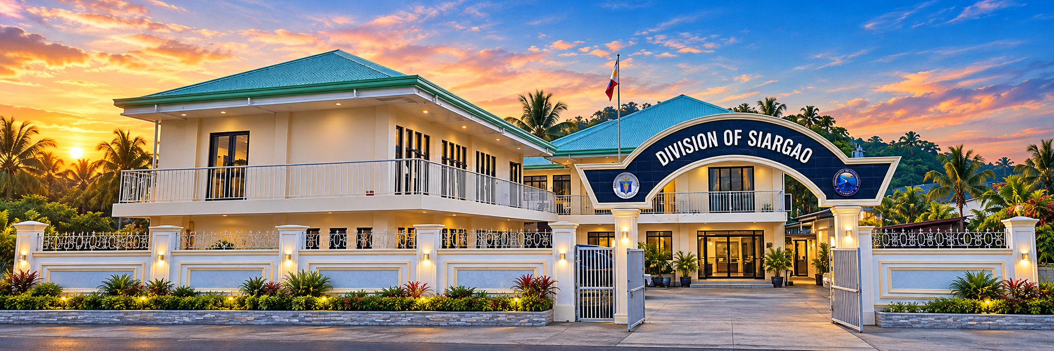 Panoramic cover of the Schools Division of Siargao office